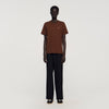 Leather Logo T Shirt Ginger Bread