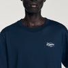 Atelier Tee T-Shirt With Appliqué Logo Midnight Blue