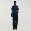 Atelier Polo Cotton Piqué Polo Shirt Midnight Blue