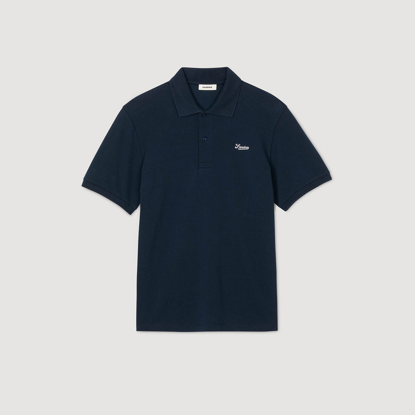 Atelier Polo Cotton Piqué Polo Shirt Midnight Blue