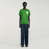Layered Flower Tee T-Shirt With Flower Patch Lime