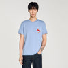 Horse Tee Embroidered Horse Cotton T-Shirt Sky Blue