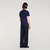 Sandro Logo Tee Cotton T-Shirt Navy Blue