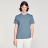 Sandro Logo Tee Cotton T-Shirt Grey / Blue