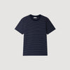 Striped T Shirt Marine Blanc