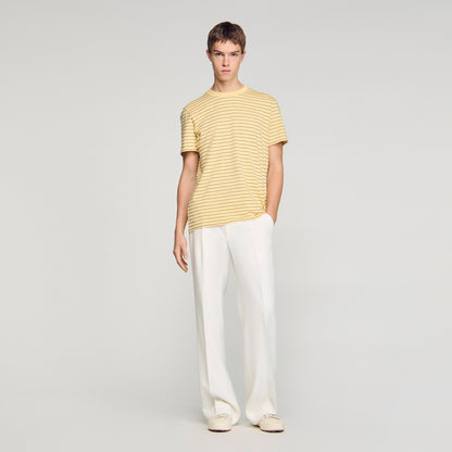 Striped T Shirt Yellow Black