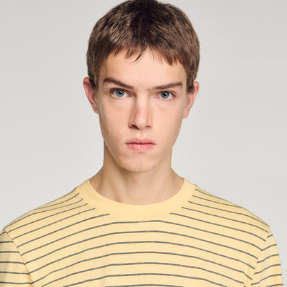 Striped T Shirt Yellow Black
