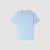 T Shirt With Double S Patch Sky Blue