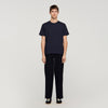 T Shirt With Double S Patch Navy Blue