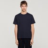 T Shirt With Double S Patch Navy Blue