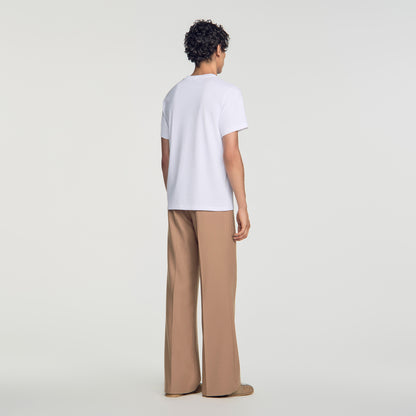 Tshirt Tonal Patch 4S Cotton logo T-shirt White