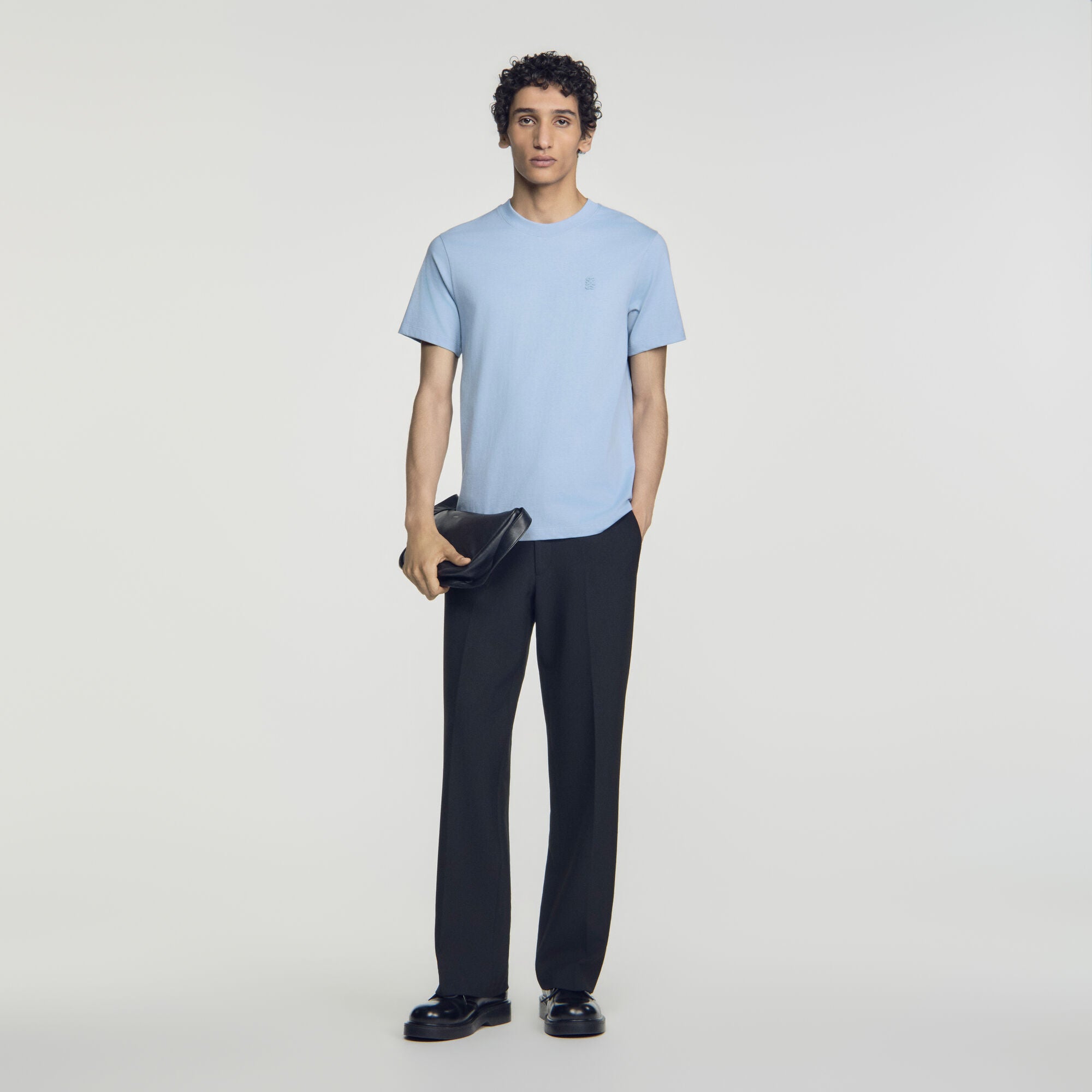 Tshirt Tonal Patch 4S  T-shirt Blue Grey