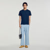 Tshirt Tonal Patch 4S Cotton Logo T-Shirt Royal Blue