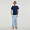 Tshirt Tonal Patch 4S Cotton Logo T-Shirt Royal Blue
