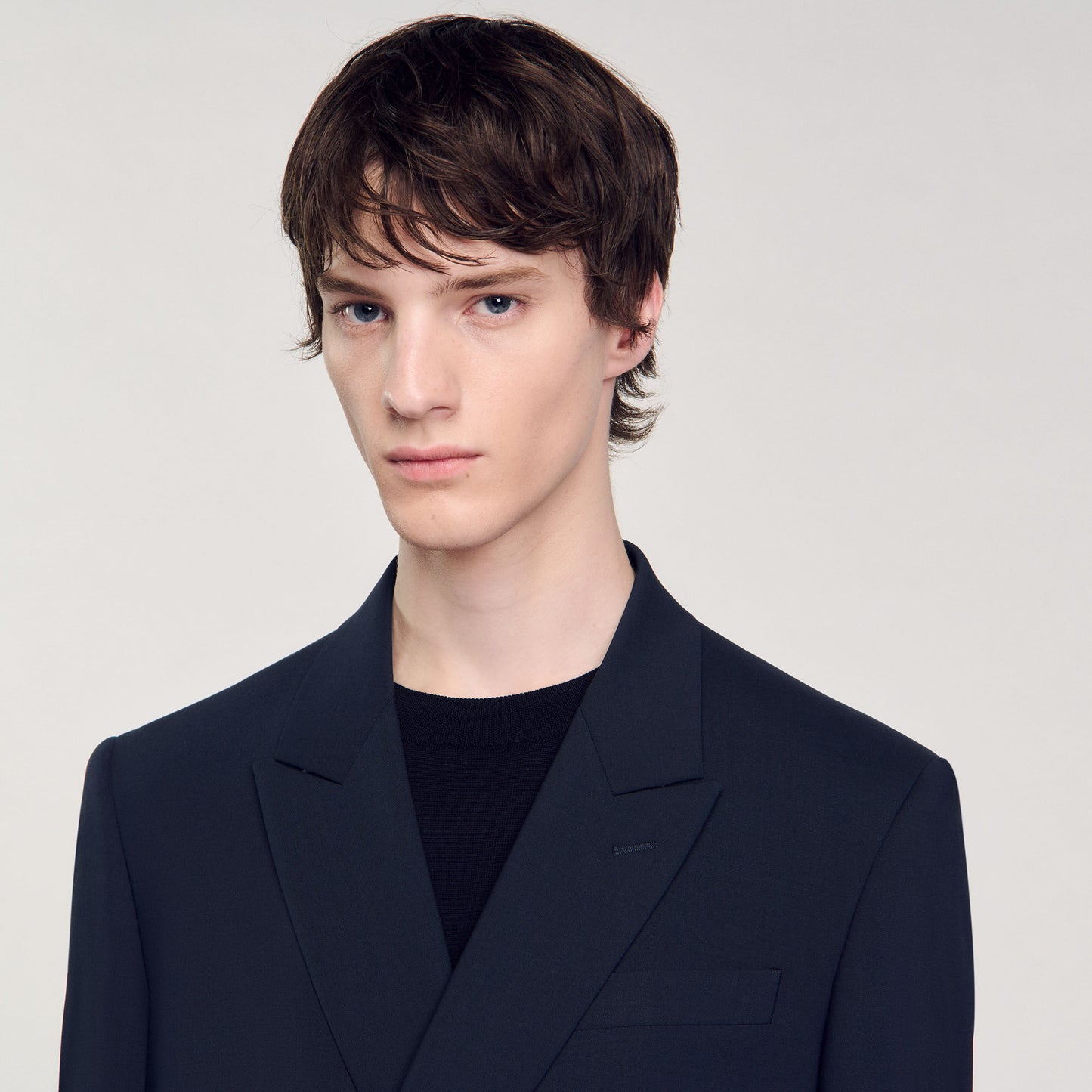Double Breasted Suit Jacket Navy Blue