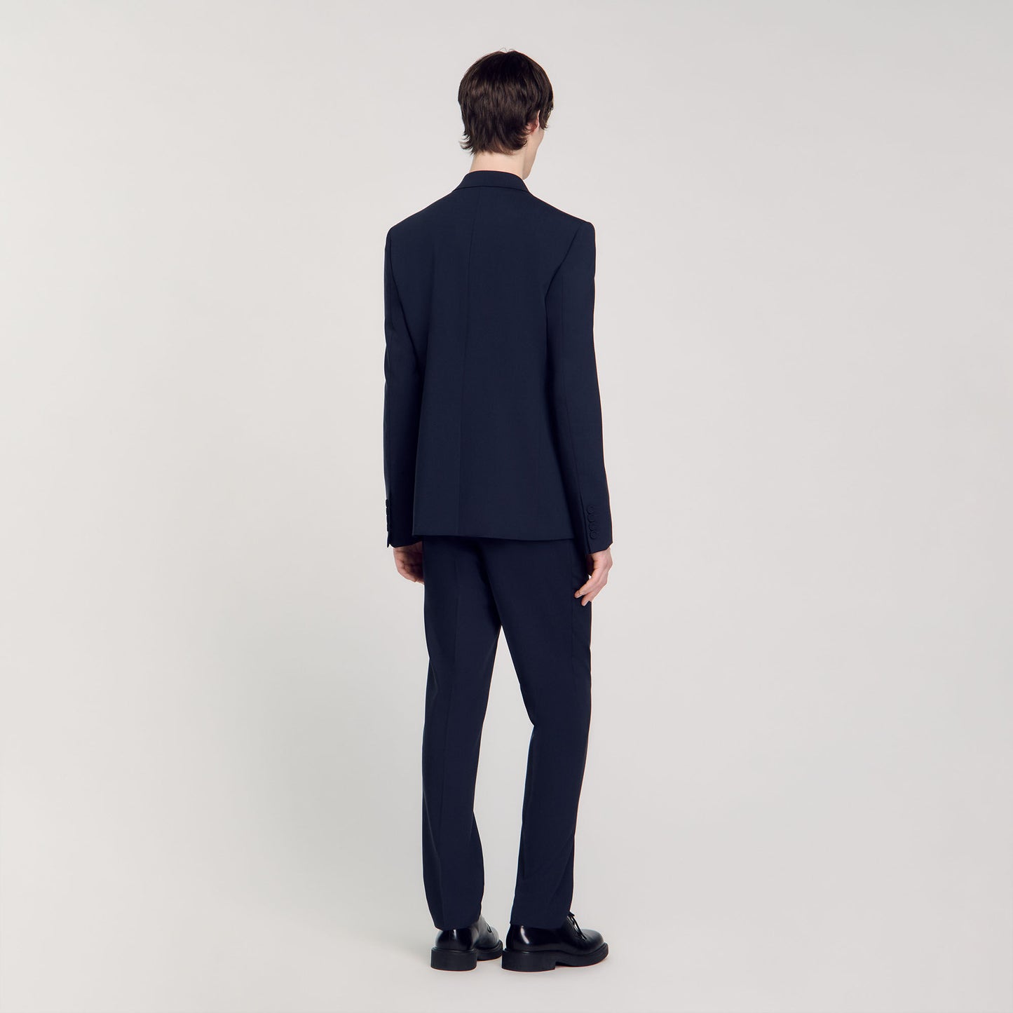 Double Breasted Suit Jacket Navy Blue