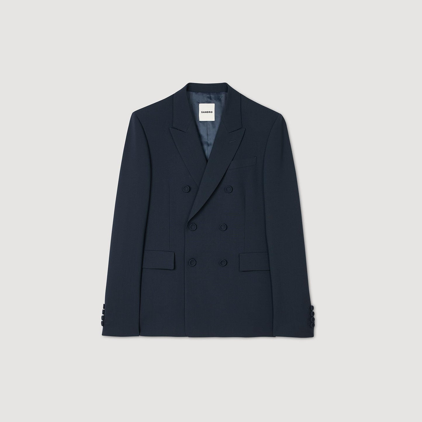 Double Breasted Suit Jacket Navy Blue