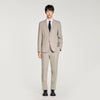 Formal Wool Suit Jacket Aluminum