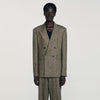 Tweed Suit Double-Breasted Suit Jacket String Chine