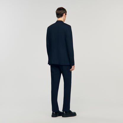 New Croise Double-breasted suit jacket Navy Blue