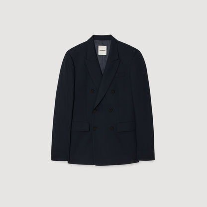 New Croise Double-breasted suit jacket Navy Blue