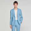 Formal Bleu Ciel Wool Suit Jacket Sky Blue