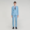 Formal Bleu Ciel Wool Suit Jacket Sky Blue