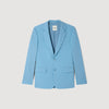 Formal Bleu Ciel Wool Suit Jacket Sky Blue
