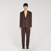 Oversize Suit Oversized Wool Jacket Chocolate