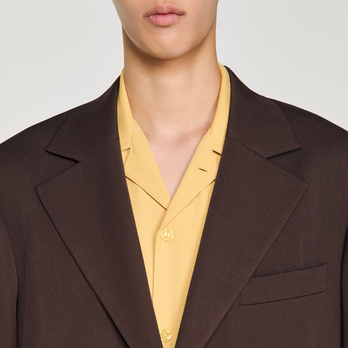 Oversize Suit Oversized Wool Jacket Chocolate