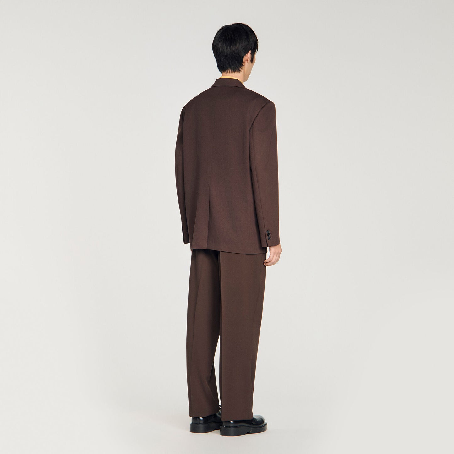 Oversize Suit Oversized Wool Jacket Chocolate