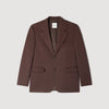 Oversize Suit Oversized Wool Jacket Chocolate