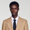Mode Flannel Wool suit jacket Beige