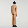 Mode Flannel Wool suit jacket Beige