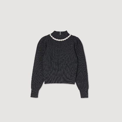 Ribbed Wool And Cashmere Jumper Dark Grey
