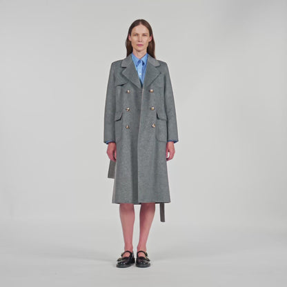 Dorel Double-Faced Check Coat Grey