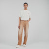 Baggy Tobacco Faded Cotton Baggy Jeans Camel