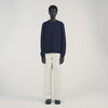 Rubber Sandro Crewneck Logo Sweatshirt Midnight Blue
