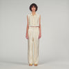 Satin Trousers Cream