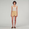 Denim Shorts Beige