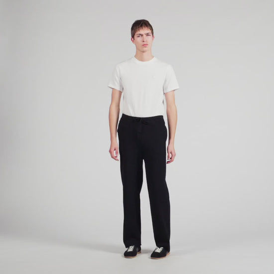 Regular Home Patch Fit Asie Knit jogging bottoms Black