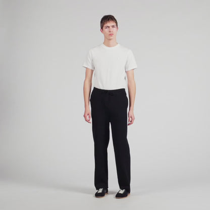 Regular Home Patch Fit Asie Knit jogging bottoms Black