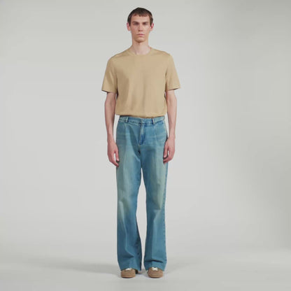 Pleated Jeans Faded jeans Blue
