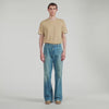 Pleated Jeans Faded jeans Blue