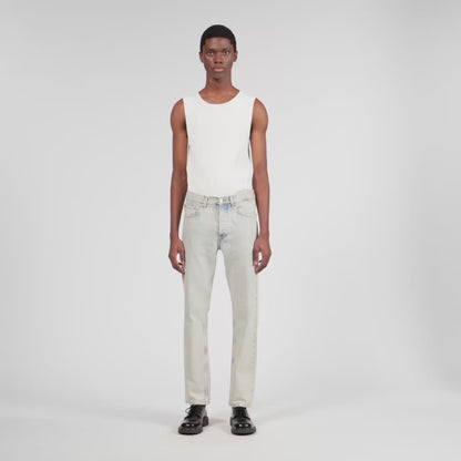 Regular Heavy Bleach Regular faded jeans Blue Vintage - Denim