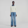 Miky 2-in-1 effect cardigan Ecru