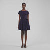 Gala Floral jacquard knit dress Midnight Blue