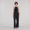 Imae Two-Tone Knit Bodysuit Black