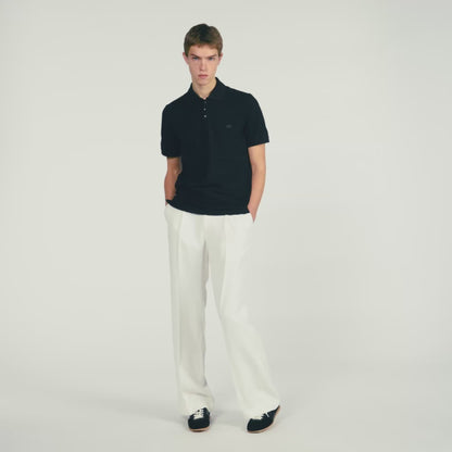 Retro Ss Polo Logo Polo Shirt BLACK