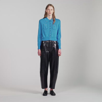 Jessica Cardigan with metal buttons Blue